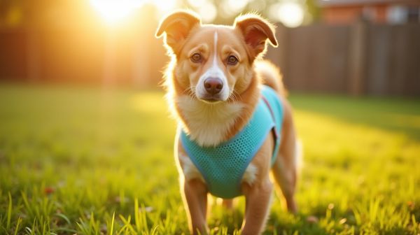 Réduire la chaleur de votre chien avec un gilet rafraîchissant
